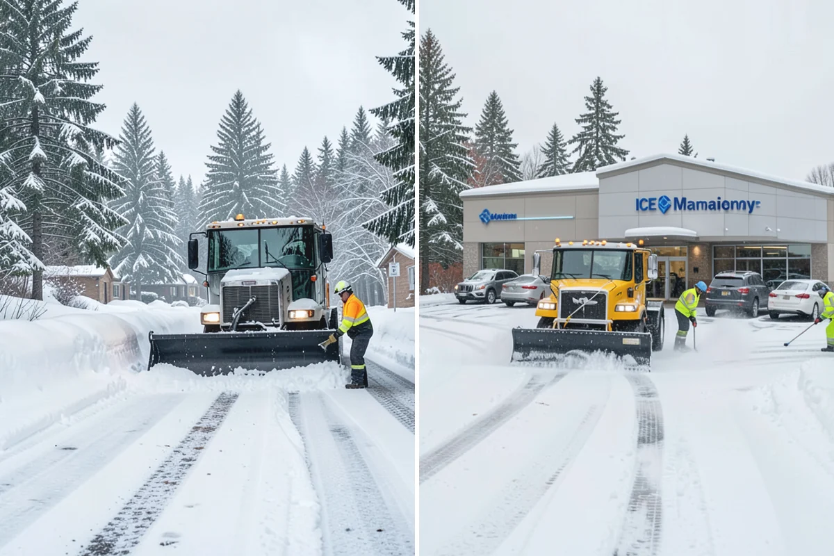 Hotel Snow Removal in Wilkeson, Pierce County, WA - Review arrival drive, guest parking, and shuttle routes