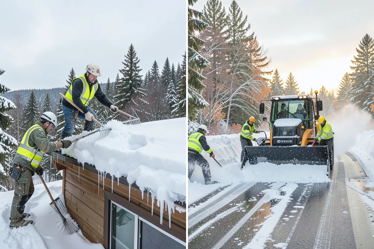 Hotel Snow Removal in Woodinville, King County, WA - Review arrival drive, guest parking, and shuttle routes