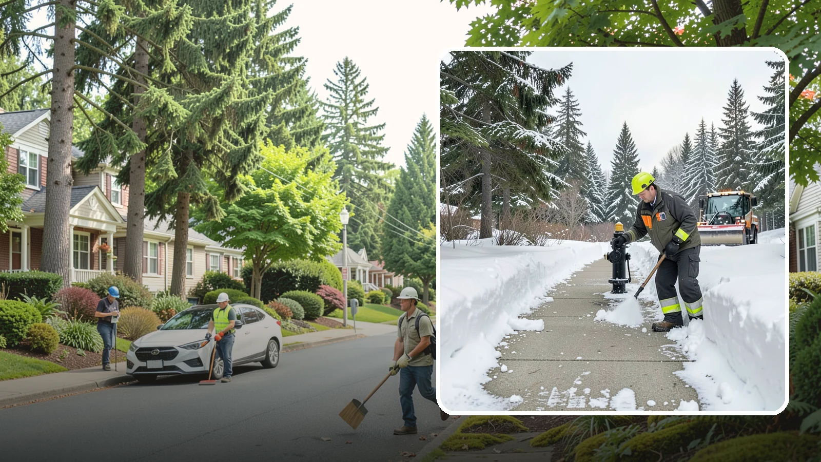 Hydrant Snow Clearing in Beaux Arts Village, King County, WA - We clear snow and ice from fire hydrants so crews can connect without delay in an emergency.
