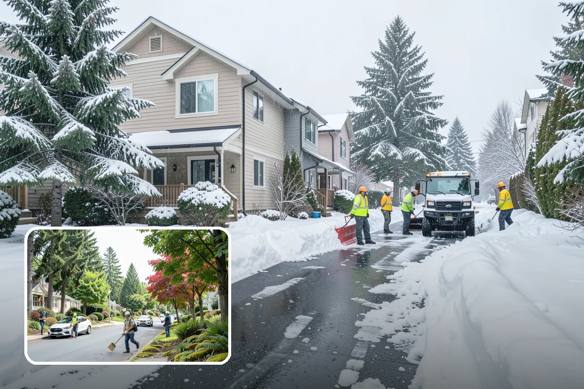 Hydrant Snow Clearing in Beaux Arts Village, King County, WA - Keeps hydrants visible and reachable for responding crews