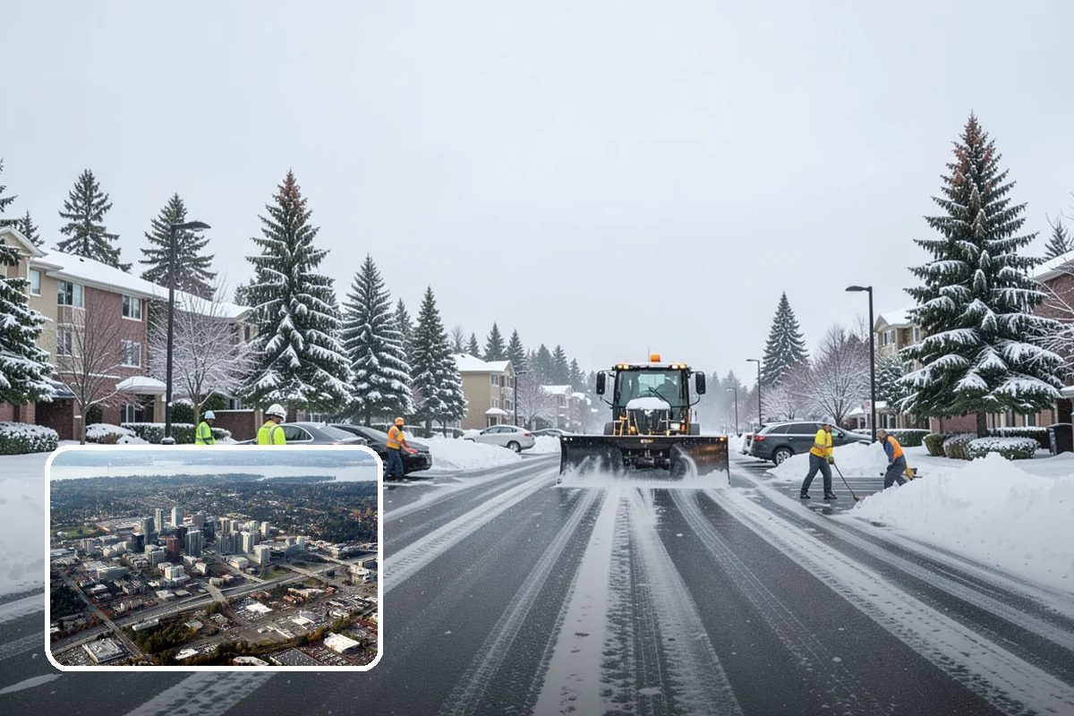 Hydrant Snow Clearing in Bellevue, King County, WA - Keeps hydrants visible and reachable for responding crews