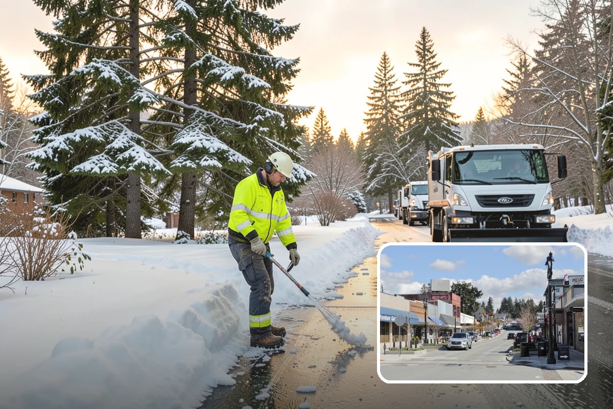 Hydrant Snow Clearing in Bothell, King County, WA - Keeps hydrants visible and reachable for responding crews