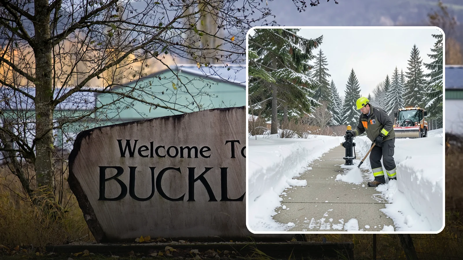 Hydrant Snow Clearing in Buckley, Pierce County, WA - We clear snow and ice from fire hydrants so crews can connect without delay in an emergency.