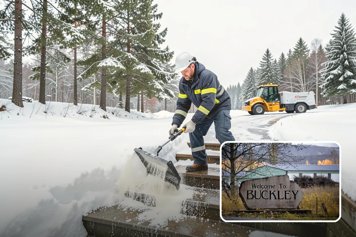Hydrant Snow Clearing in Buckley, Pierce County, WA - Keeps hydrants visible and reachable for responding crews