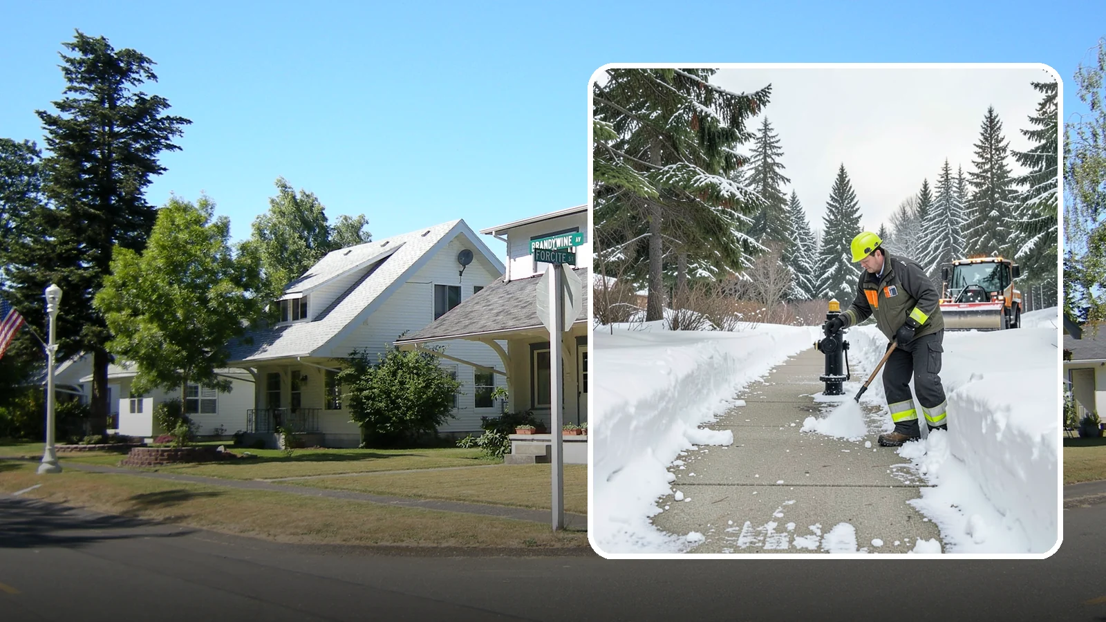 Hydrant Snow Clearing in DuPont, Pierce County, WA - We clear snow and ice from fire hydrants so crews can connect without delay in an emergency.