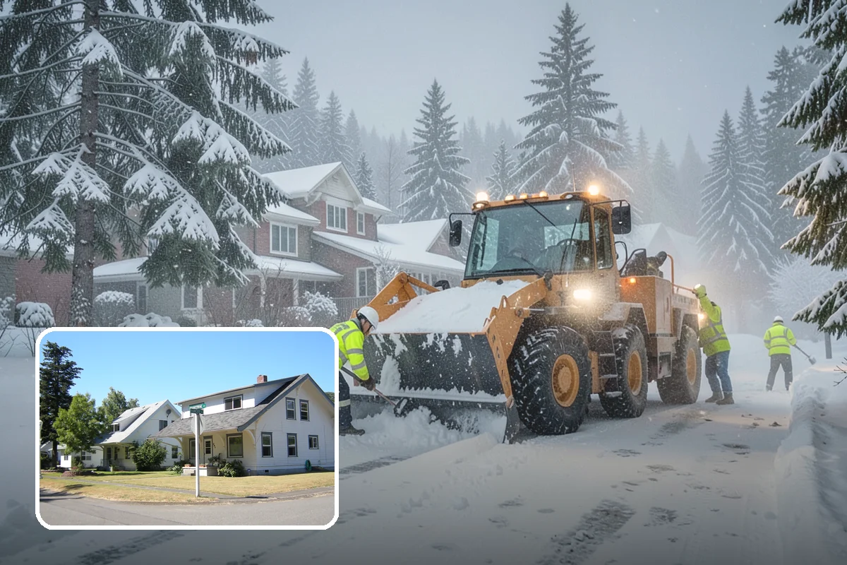Hydrant Snow Clearing in DuPont, Pierce County, WA - Keeps hydrants visible and reachable for responding crews