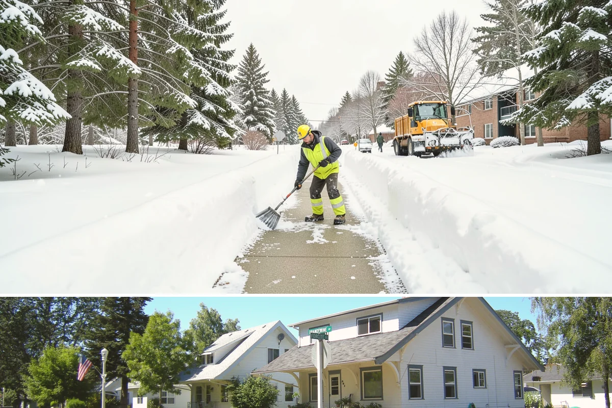 Hydrant Snow Clearing in DuPont, Pierce County, WA - Hydrants need clearing immediately after any accumulating snowfall and whenever plowing pushes snow back over them through winter.