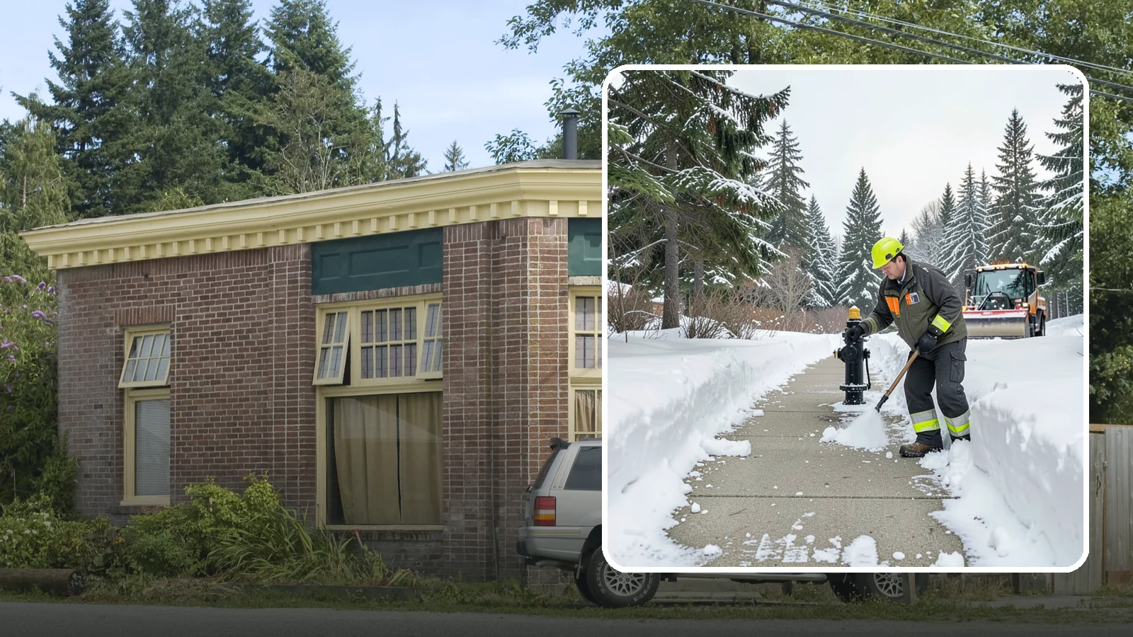 Hydrant Snow Clearing in Hamilton, Skagit County, WA - We clear snow and ice from fire hydrants so crews can connect without delay in an emergency.