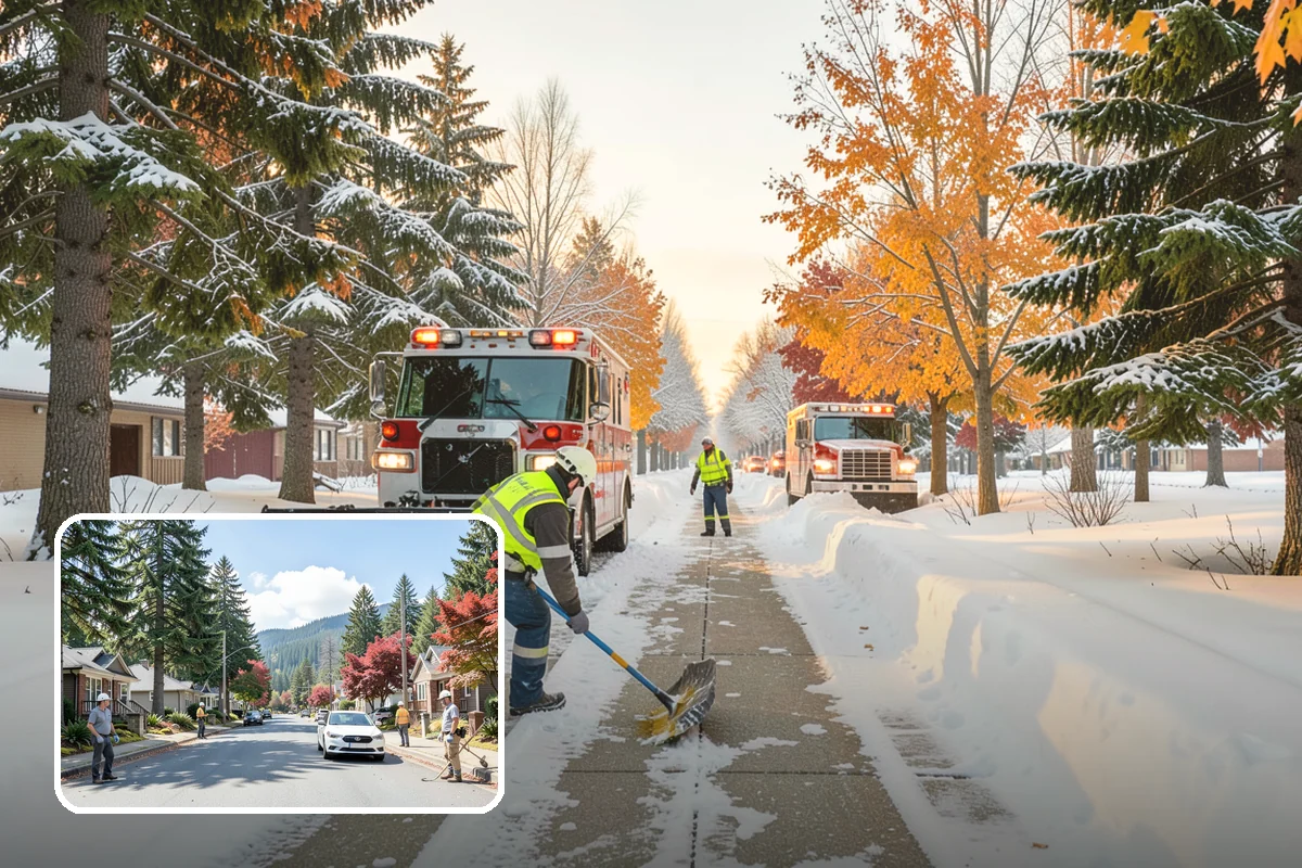Hydrant Snow Clearing in Hunts Point, King County, WA - Keeps hydrants visible and reachable for responding crews