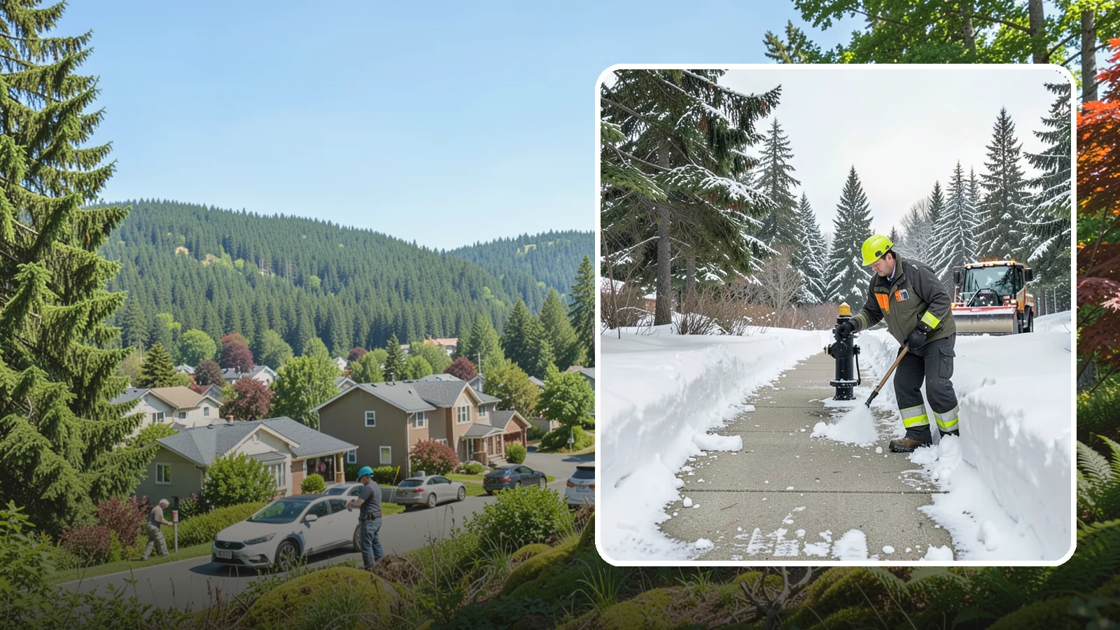 Hydrant Snow Clearing in Index, Snohomish County, WA - We clear snow and ice from fire hydrants so crews can connect without delay in an emergency.