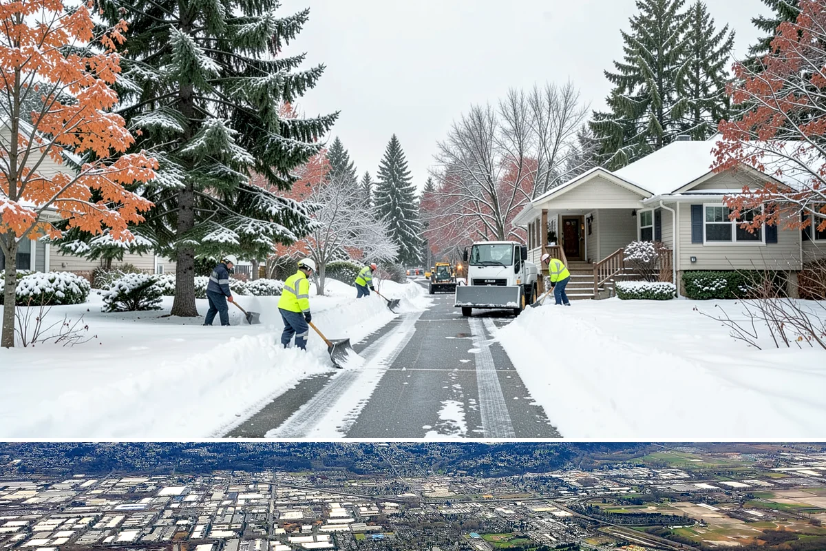 Hydrant Snow Clearing in Kent, King County, WA - Hydrants need clearing immediately after any accumulating snowfall and whenever plowing pushes snow back over them through winter.