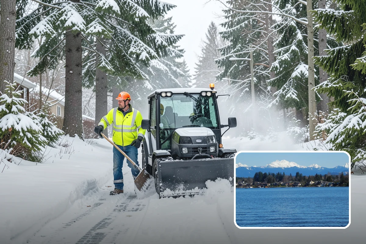 Hydrant Snow Clearing in Lake Stevens, Snohomish County, WA - Keeps hydrants visible and reachable for responding crews