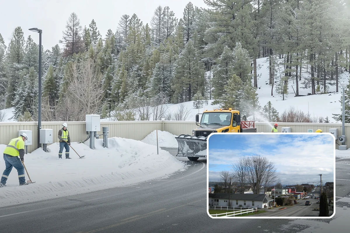 Hydrant Snow Clearing in Langley, Island County, WA - Keeps hydrants visible and reachable for responding crews