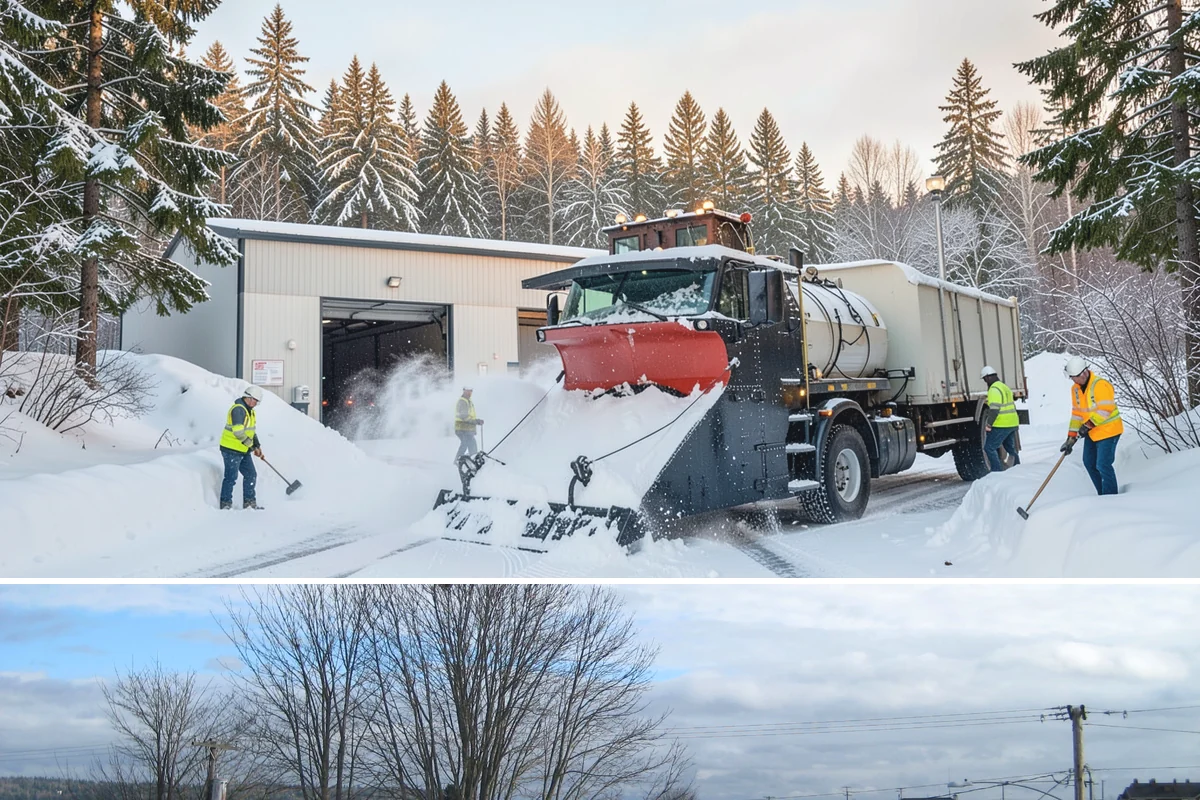 Hydrant Snow Clearing in Langley, Island County, WA - Hydrants need clearing immediately after any accumulating snowfall and whenever plowing pushes snow back over them through winter.