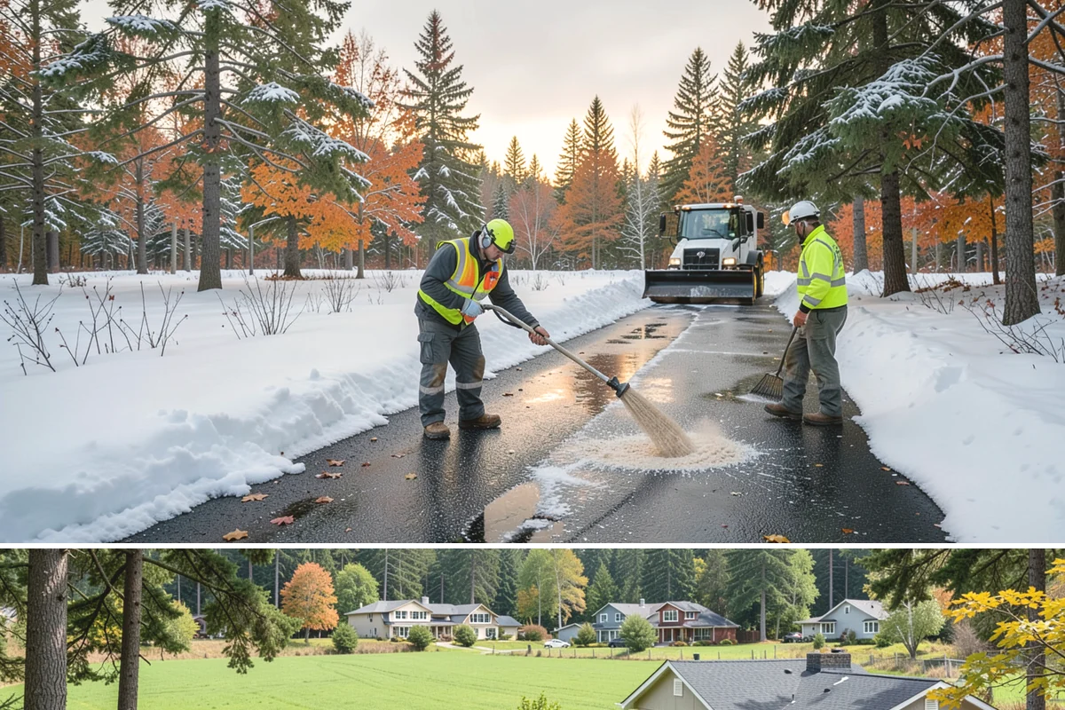 Hydrant Snow Clearing in Lyman, Skagit County, WA - Hydrants need clearing immediately after any accumulating snowfall and whenever plowing pushes snow back over them through winter.