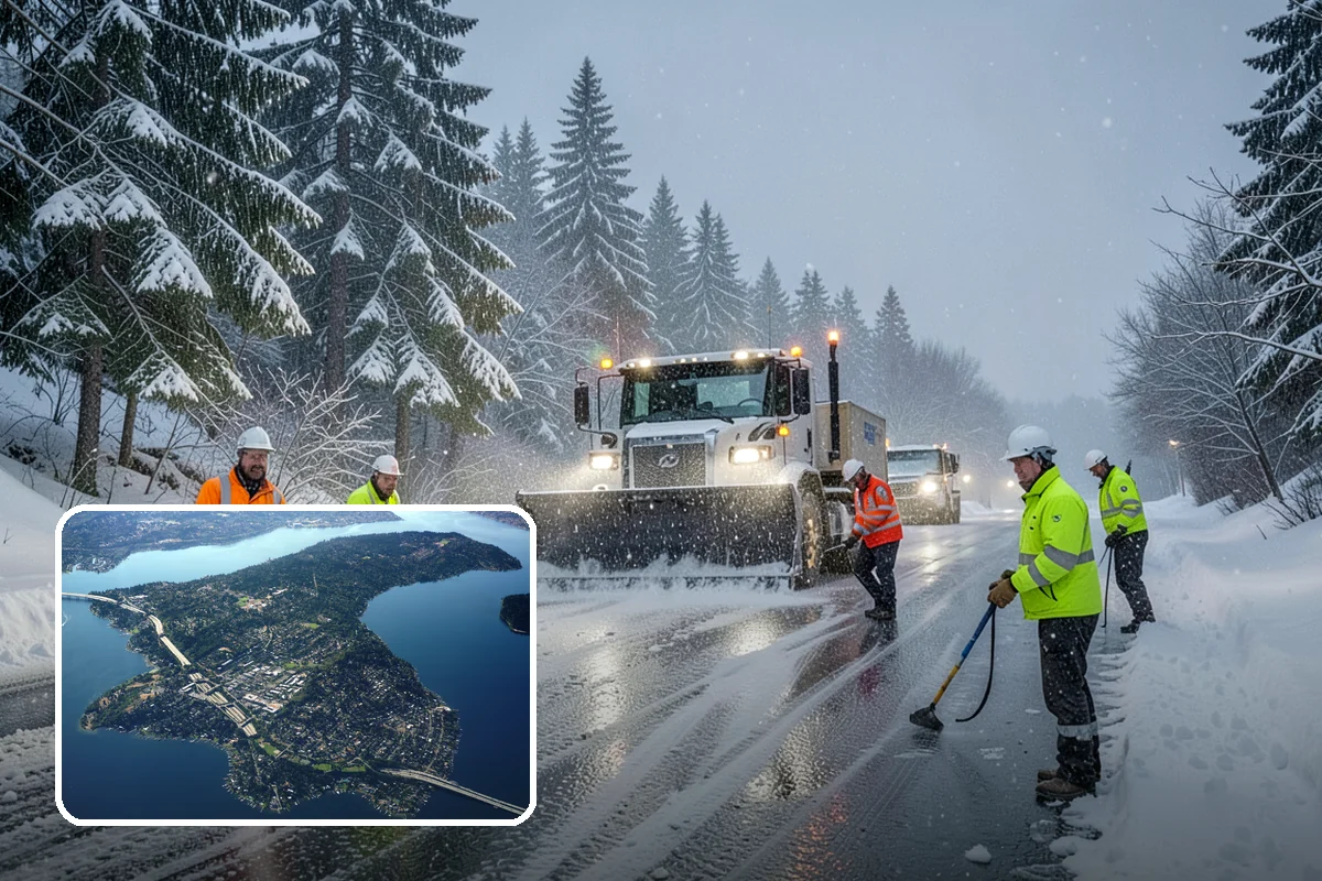 Hydrant Snow Clearing in Mercer Island, King County, WA - Keeps hydrants visible and reachable for responding crews