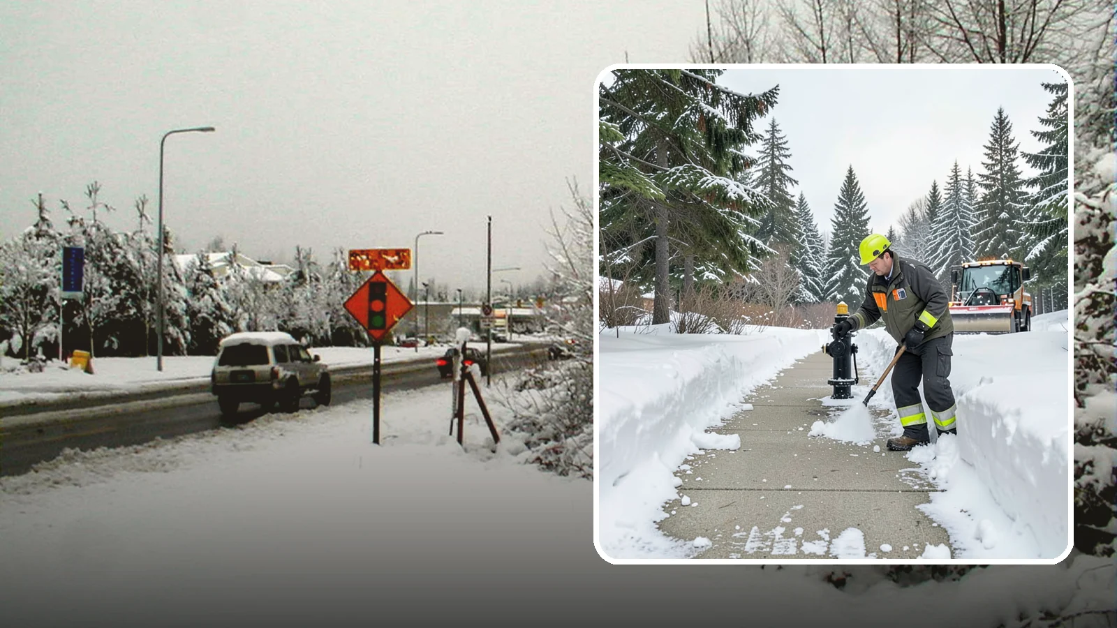 Hydrant Snow Clearing in Newcastle, King County, WA - We clear snow and ice from fire hydrants so crews can connect without delay in an emergency.