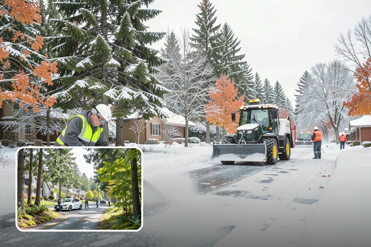 Hydrant Snow Clearing in Normandy Park, King County, WA - Keeps hydrants visible and reachable for responding crews