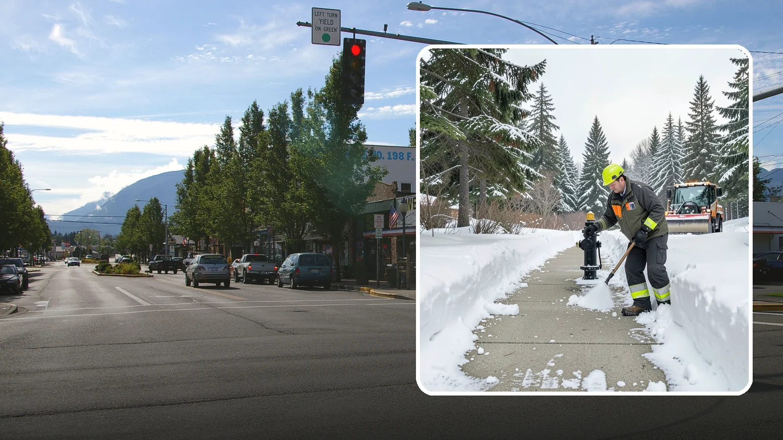 Hydrant Snow Clearing in North Bend, King County, WA - We clear snow and ice from fire hydrants so crews can connect without delay in an emergency.