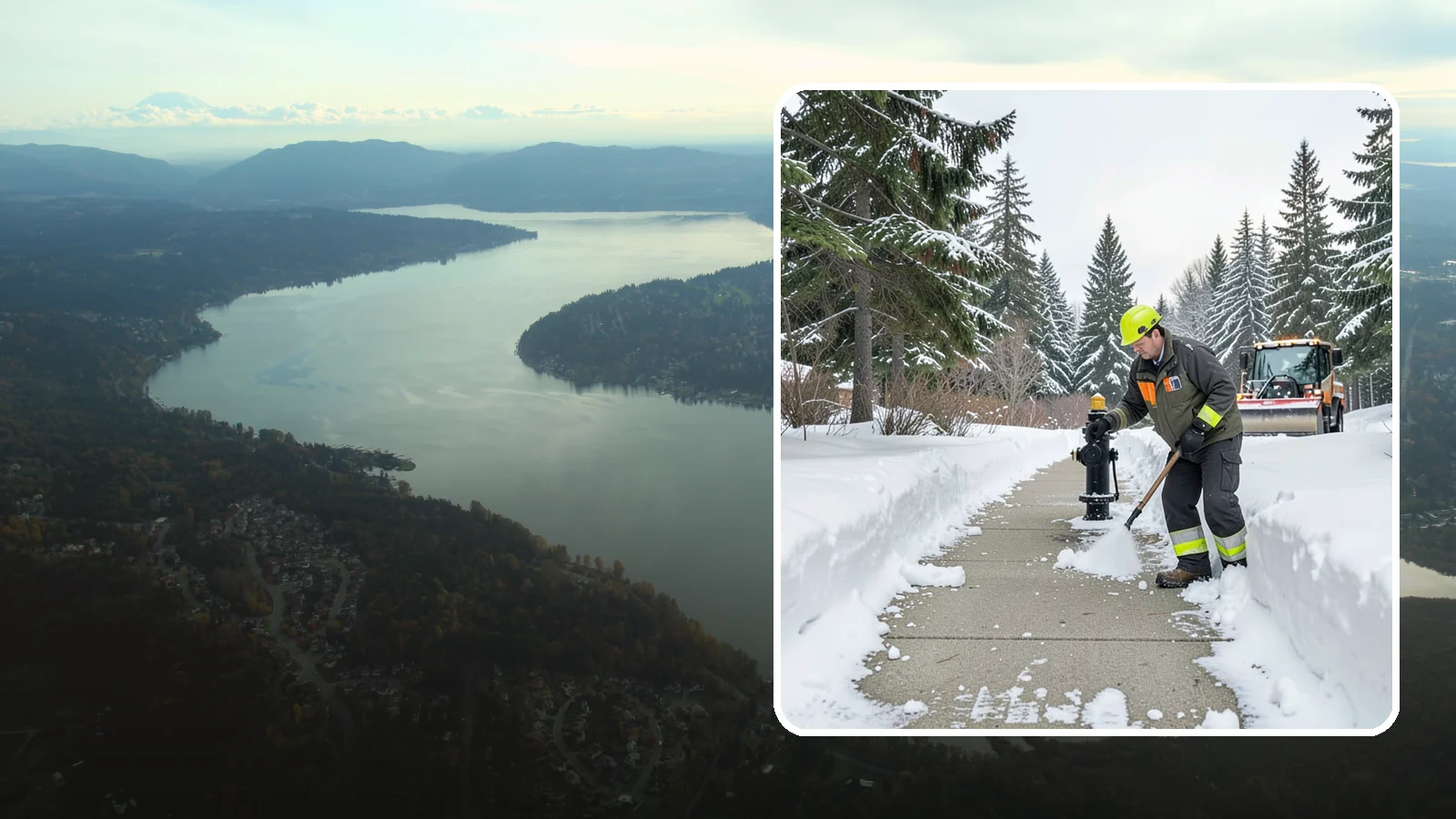Hydrant Snow Clearing in Sammamish, King County, WA - We clear snow and ice from fire hydrants so crews can connect without delay in an emergency.
