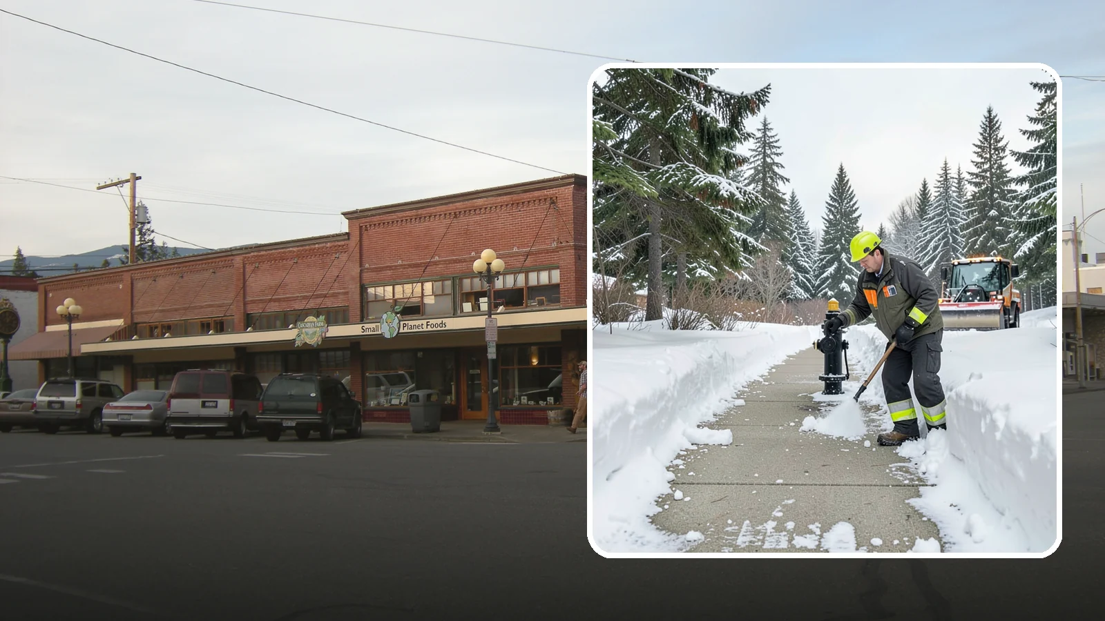 Hydrant Snow Clearing in Sedro-Woolley, Skagit County, WA - We clear snow and ice from fire hydrants so crews can connect without delay in an emergency.
