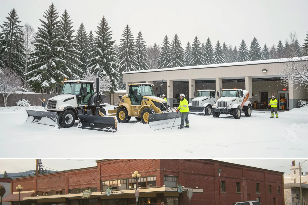 Hydrant Snow Clearing in Sedro-Woolley, Skagit County, WA - Hydrants need clearing immediately after any accumulating snowfall and whenever plowing pushes snow back over them through winter.