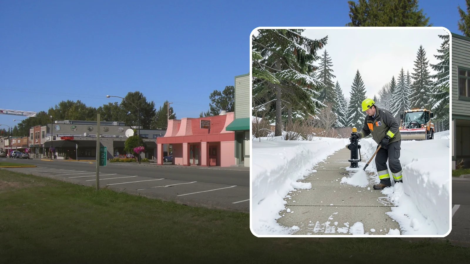 Hydrant Snow Clearing in Snoqualmie, King County, WA - We clear snow and ice from fire hydrants so crews can connect without delay in an emergency.