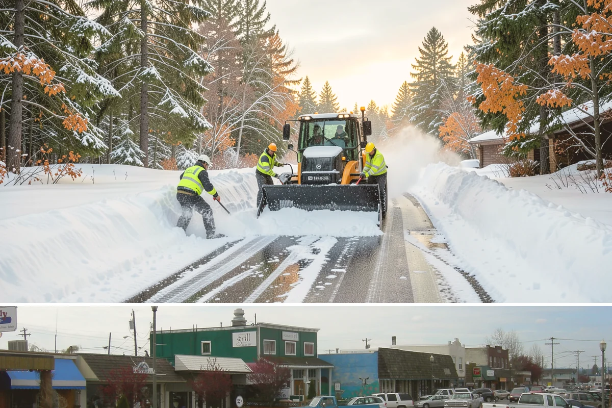 Hydrant Snow Clearing in Stanwood, Snohomish County, WA - Hydrants need clearing immediately after any accumulating snowfall and whenever plowing pushes snow back over them through winter.