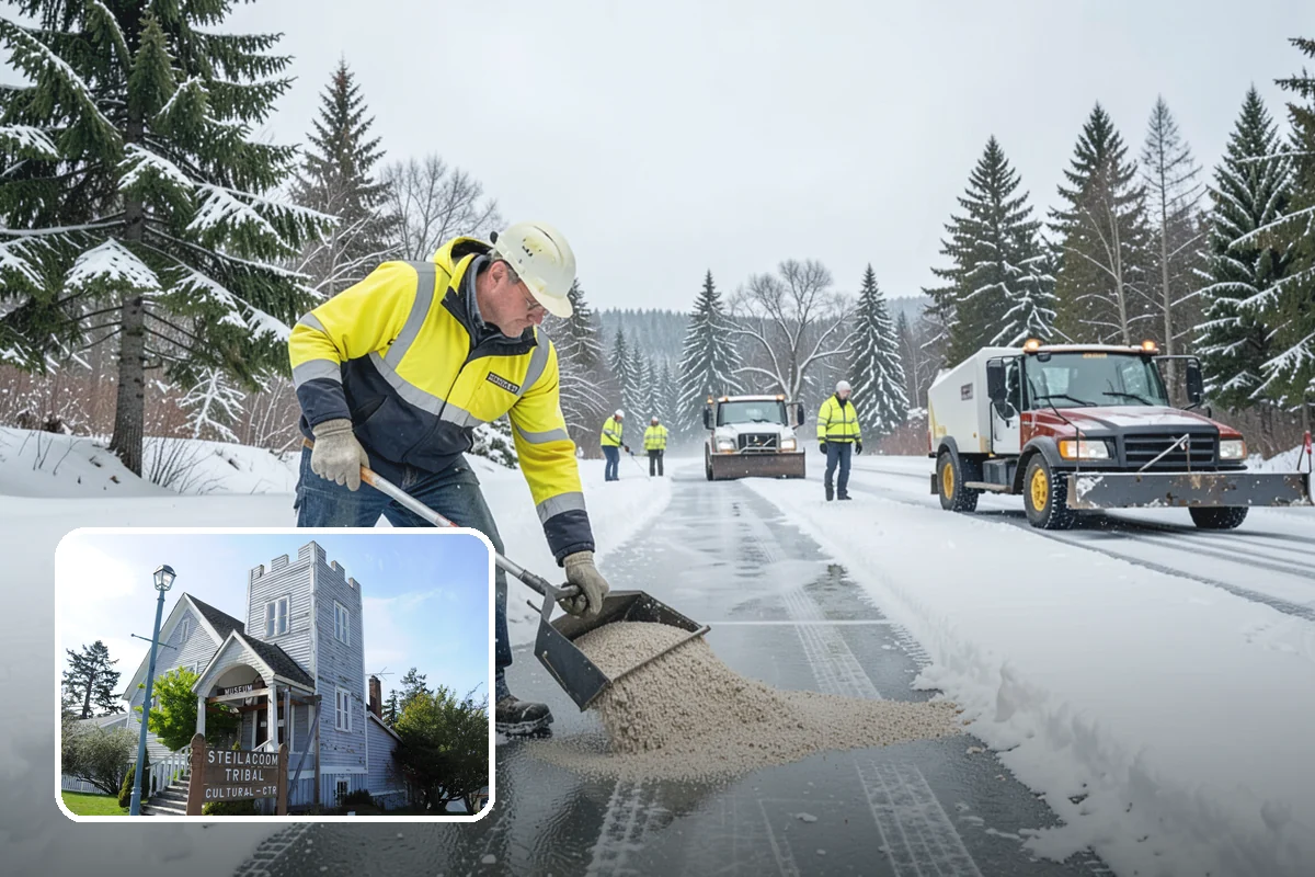 Hydrant Snow Clearing in Steilacoom, Pierce County, WA - Keeps hydrants visible and reachable for responding crews