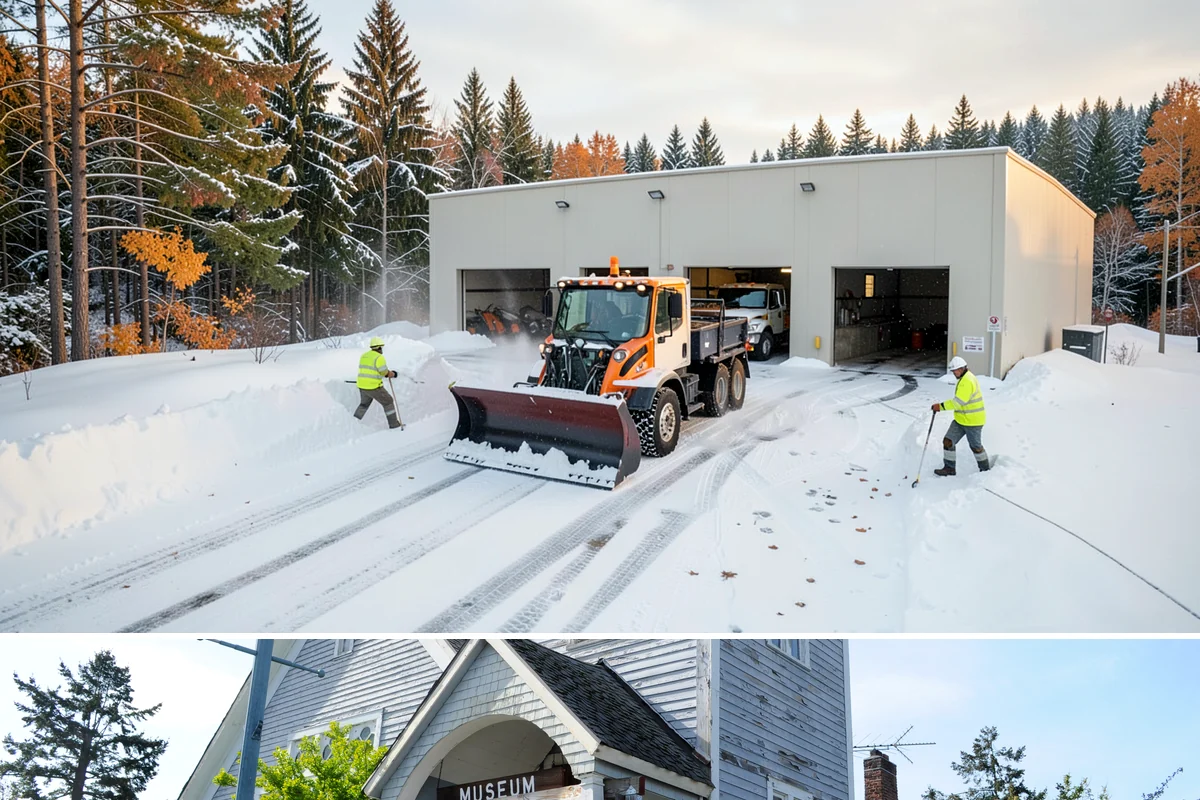 Hydrant Snow Clearing in Steilacoom, Pierce County, WA - Hydrants need clearing immediately after any accumulating snowfall and whenever plowing pushes snow back over them through winter.