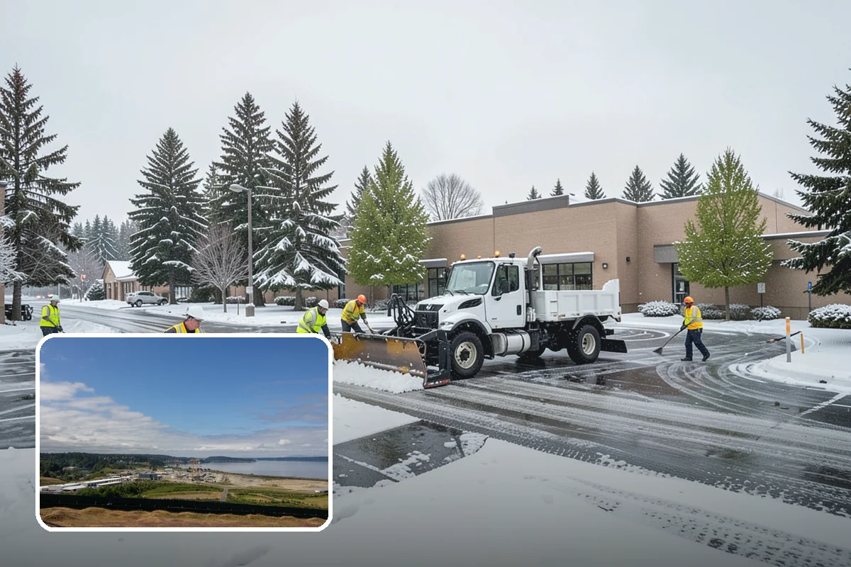 Hydrant Snow Clearing in University Place, Pierce County, WA - Keeps hydrants visible and reachable for responding crews
