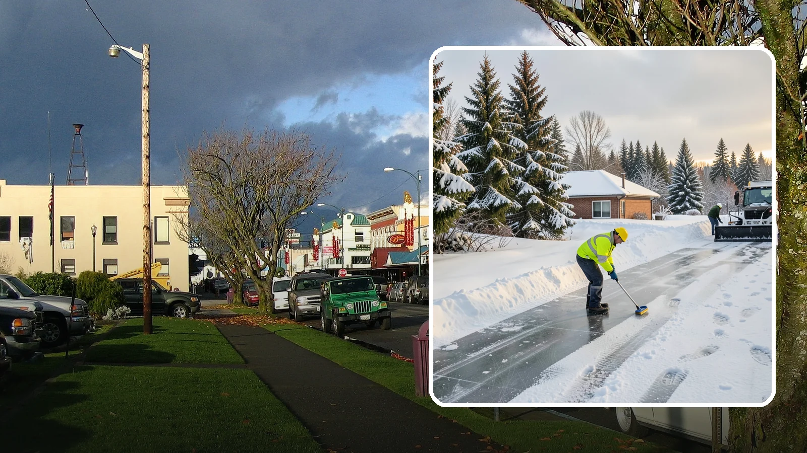 Ice Control in Arlington, Snohomish County, WA - Proactive ice control stops slick surfaces from forming instead of scrambling to treat them after someone slips.