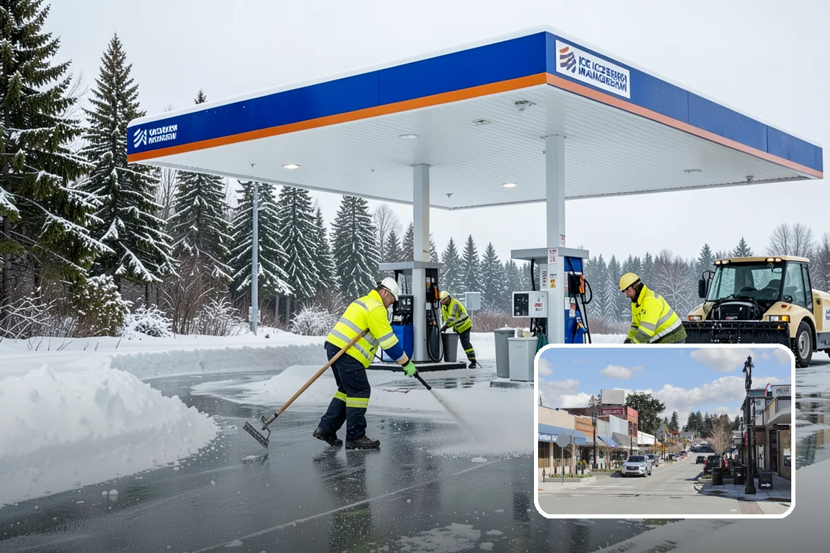 Ice Control in Bothell, King County, WA - Breaks the ice-to-pavement bond before it can set