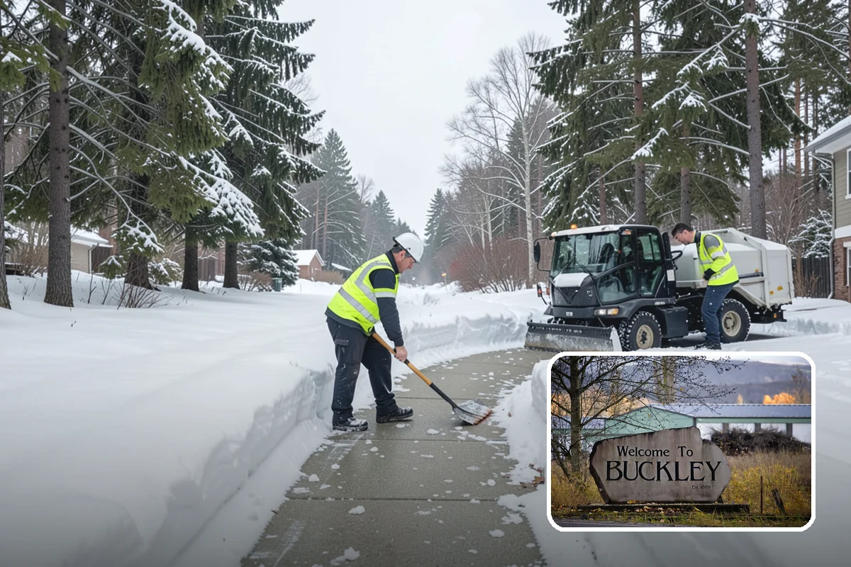 Ice Control in Buckley, Pierce County, WA - Breaks the ice-to-pavement bond before it can set