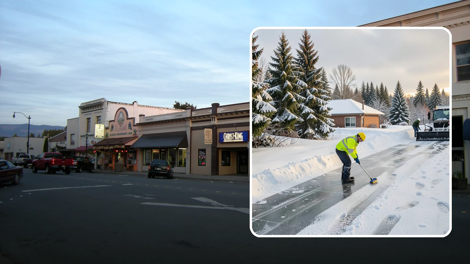 Ice Control in Burlington, Skagit County, WA - Proactive ice control stops slick surfaces from forming instead of scrambling to treat them after someone slips.
