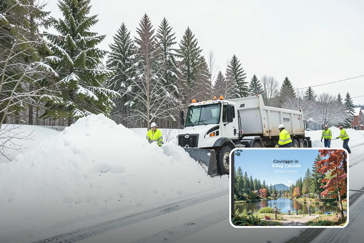 Ice Control in Covington, King County, WA - Breaks the ice-to-pavement bond before it can set