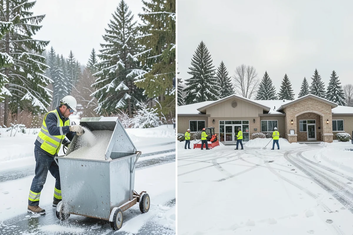 Ice Control in Covington, King County, WA - Read pavement temperature and dew point against the incoming forecast