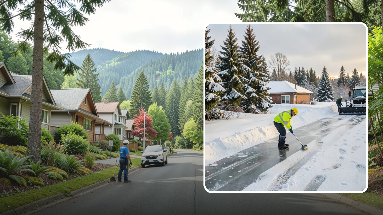 Ice Control in Darrington, Snohomish County, WA - Proactive ice control stops slick surfaces from forming instead of scrambling to treat them after someone slips.