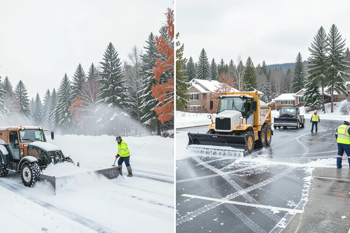 Ice Control in Duvall, King County, WA - Read pavement temperature and dew point against the incoming forecast