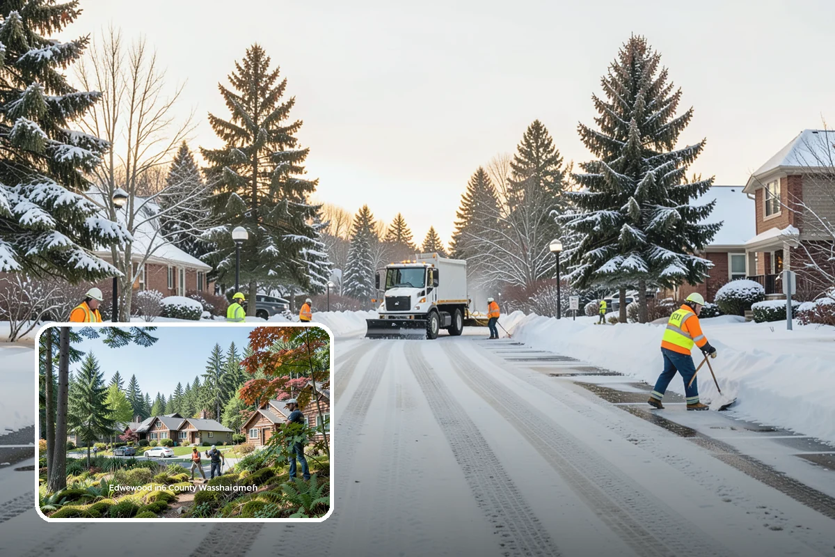 Ice Control in Edgewood, Pierce County, WA - Breaks the ice-to-pavement bond before it can set