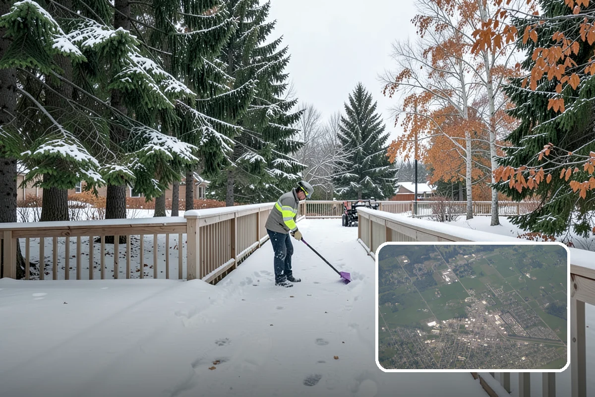 Ice Control in Enumclaw, King County, WA - Breaks the ice-to-pavement bond before it can set