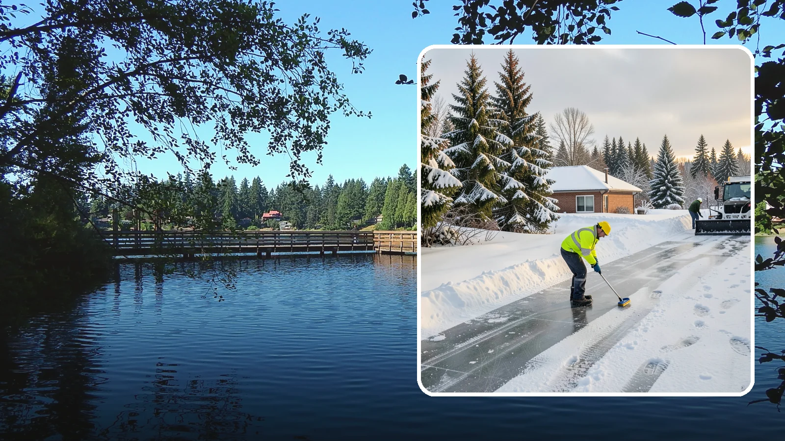 Ice Control in Federal Way, King County, WA - Proactive ice control stops slick surfaces from forming instead of scrambling to treat them after someone slips.