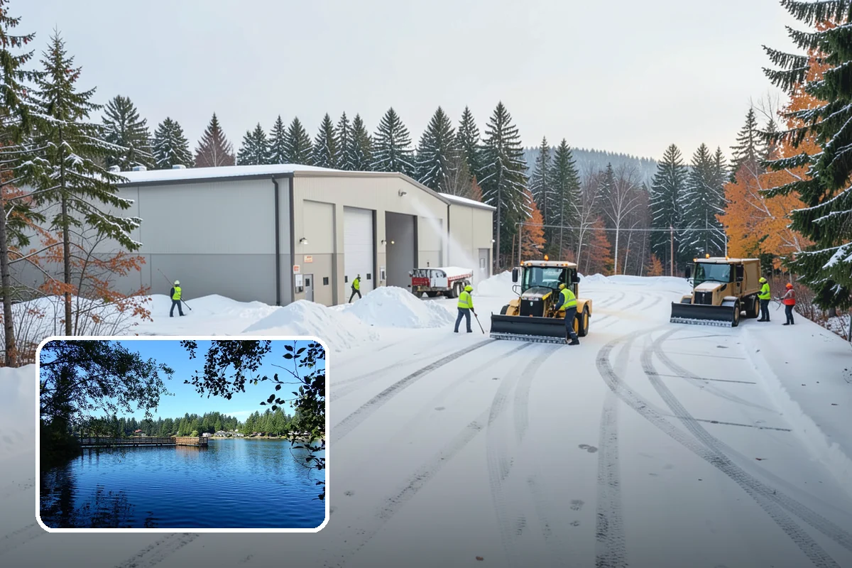 Ice Control in Federal Way, King County, WA - Breaks the ice-to-pavement bond before it can set