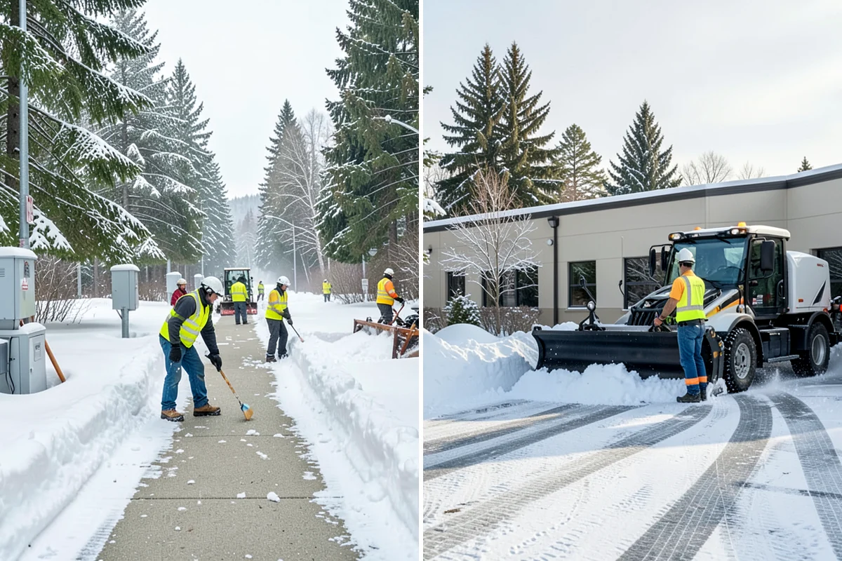 Ice Control in Federal Way, King County, WA - Read pavement temperature and dew point against the incoming forecast