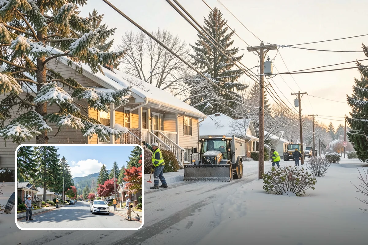 Ice Control in Hunts Point, King County, WA - Breaks the ice-to-pavement bond before it can set