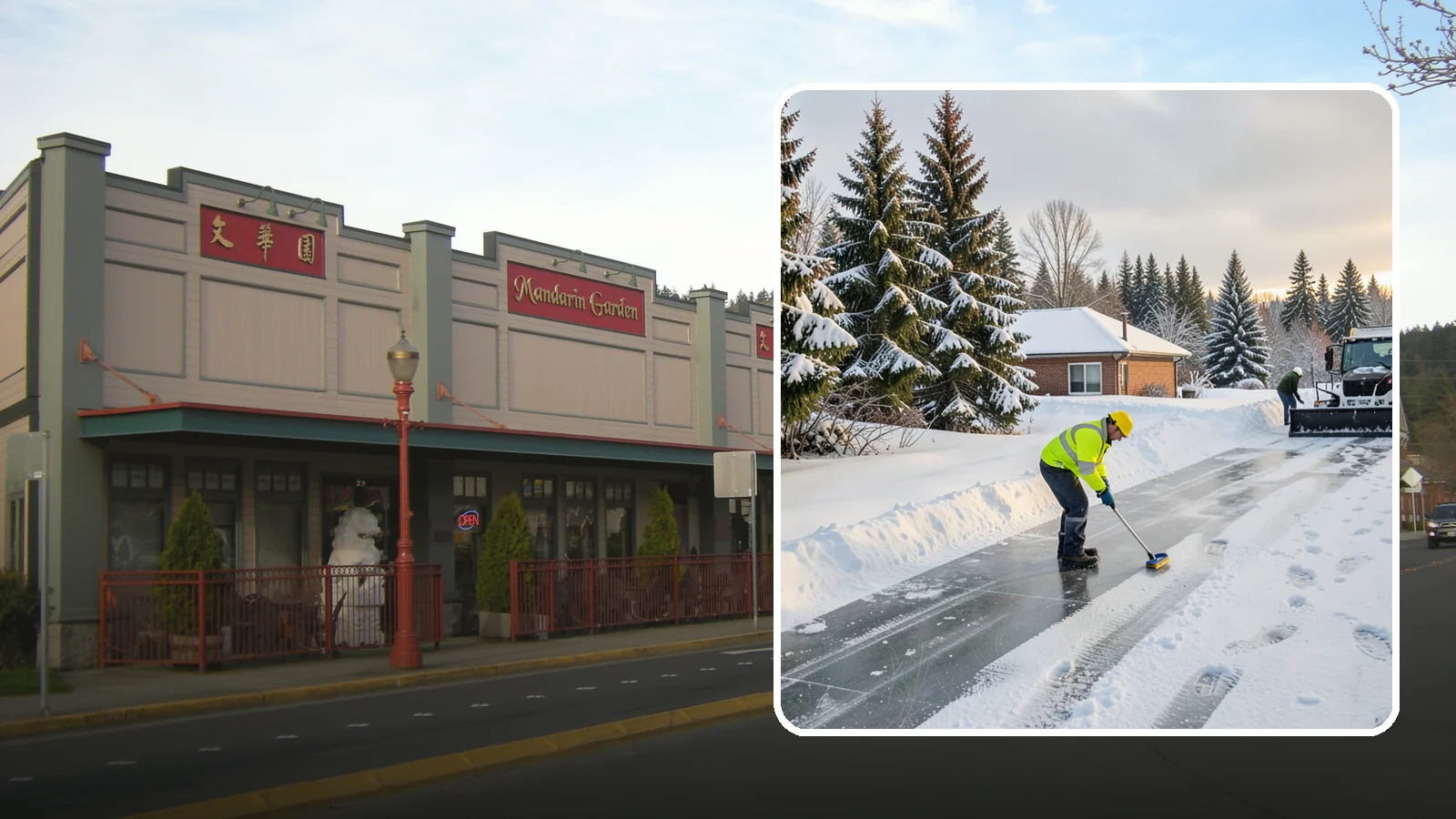 Ice Control in Issaquah, King County, WA - Proactive ice control stops slick surfaces from forming instead of scrambling to treat them after someone slips.