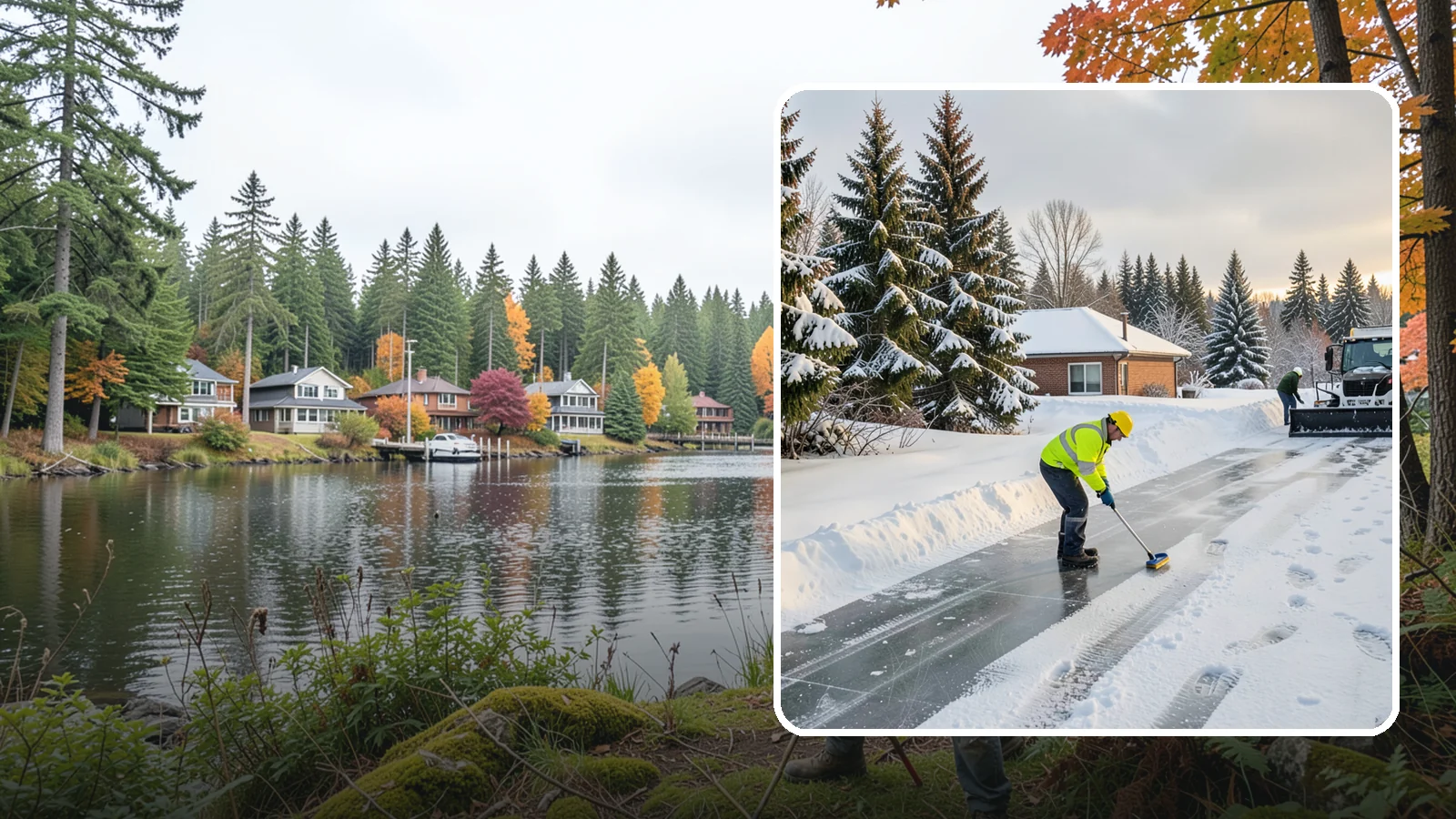 Ice Control in La Conner, Skagit County, WA - Proactive ice control stops slick surfaces from forming instead of scrambling to treat them after someone slips.