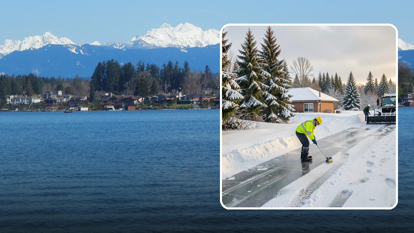 Ice Control in Lake Stevens, Snohomish County, WA - Proactive ice control stops slick surfaces from forming instead of scrambling to treat them after someone slips.