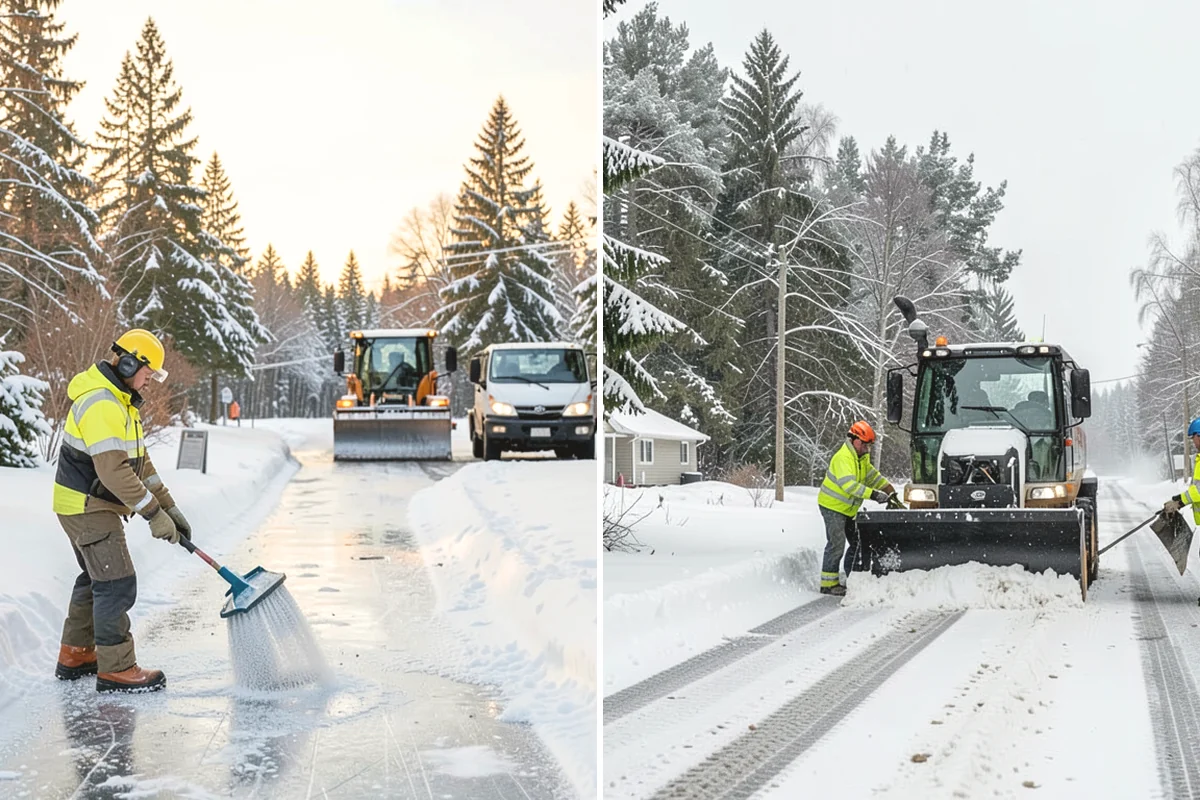 Ice Control in Lake Stevens, Snohomish County, WA - Read pavement temperature and dew point against the incoming forecast