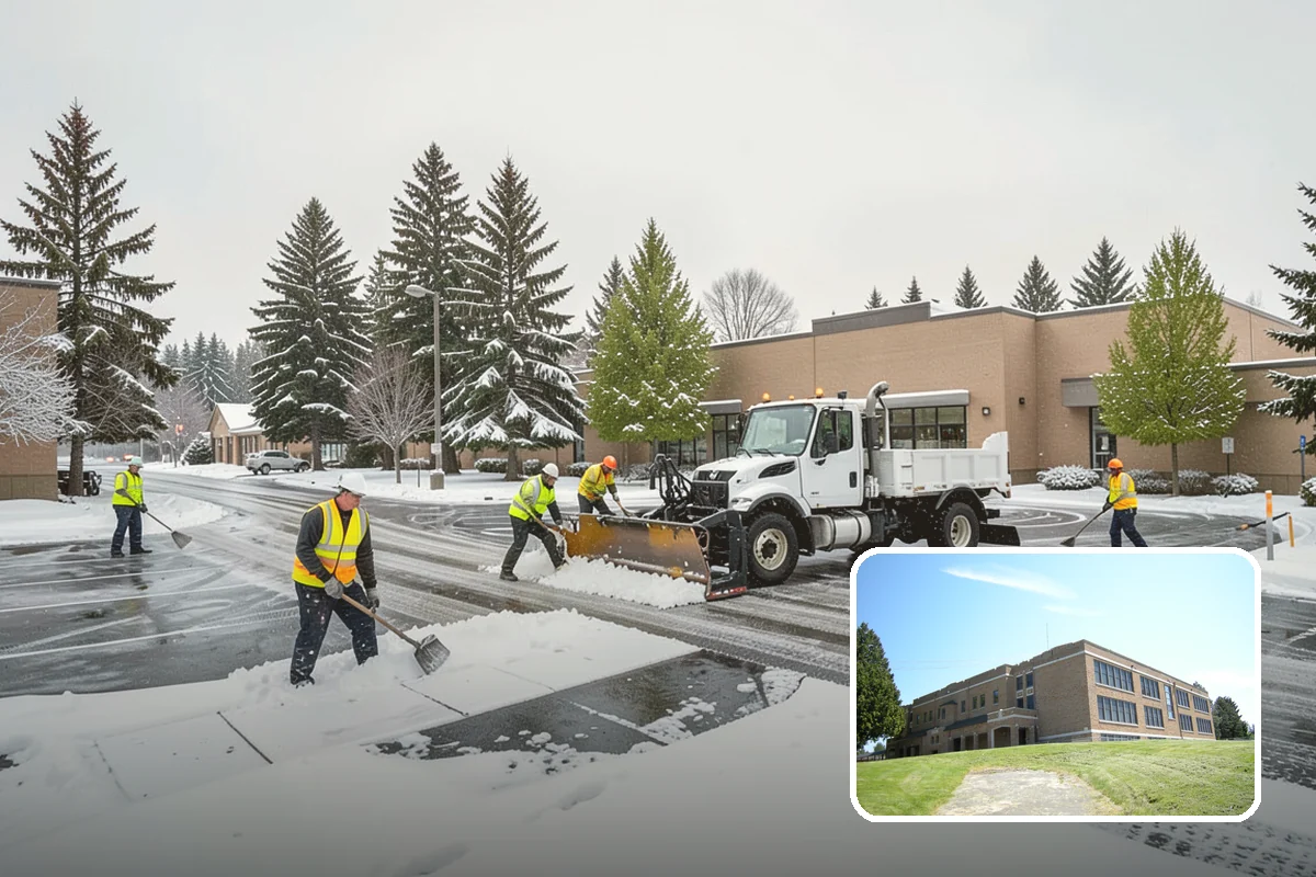 Ice Control in Maple Valley, King County, WA - Breaks the ice-to-pavement bond before it can set